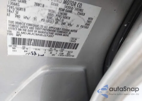 2010 Lincoln Mkx from USA, damaged, VIN 2LMDJ6JC9ABJ27257